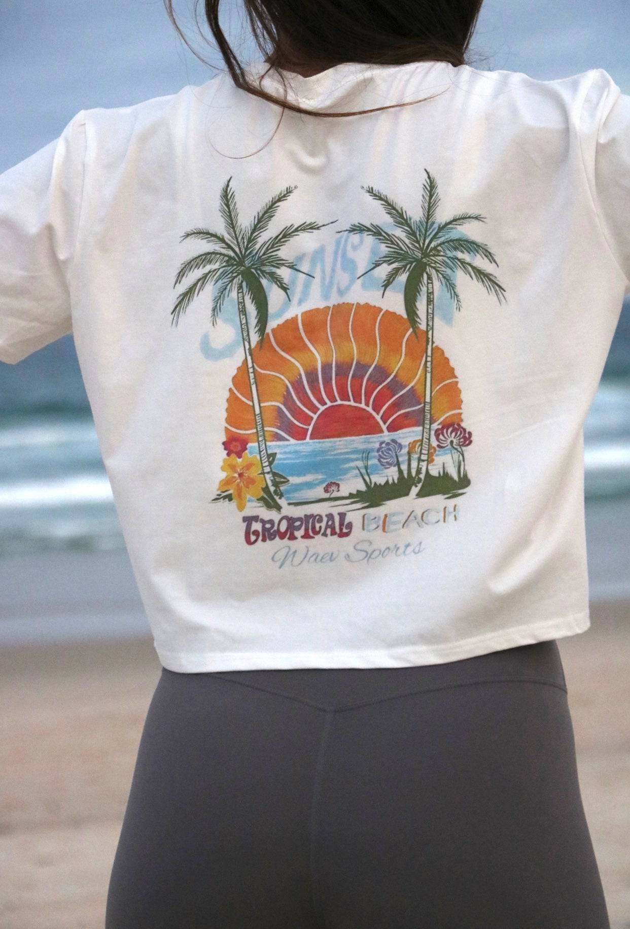 Waev Crop Tee Shirt - Waev Sports