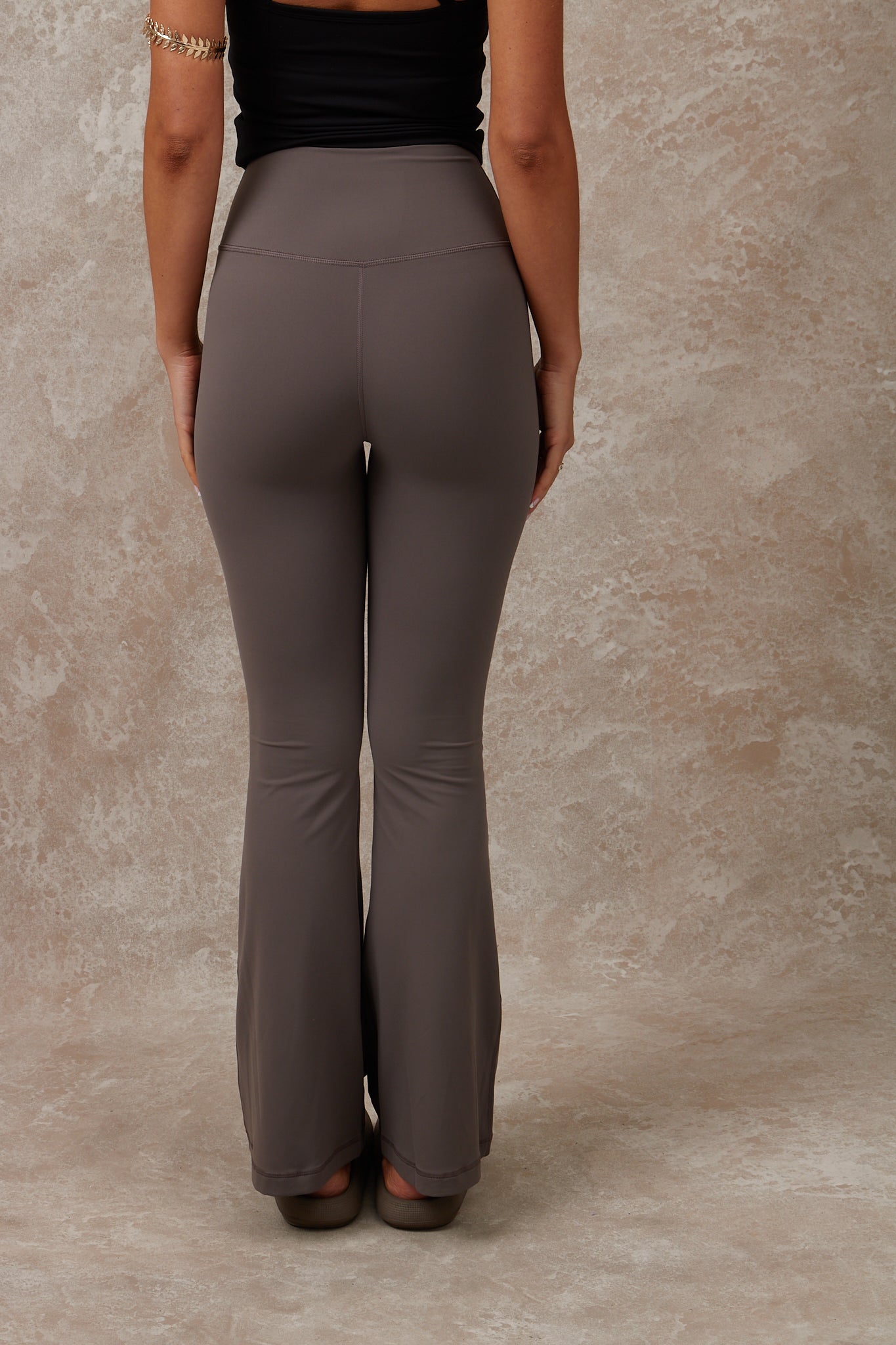Kaia Yoga Flares - Light Grey - Waev Sports