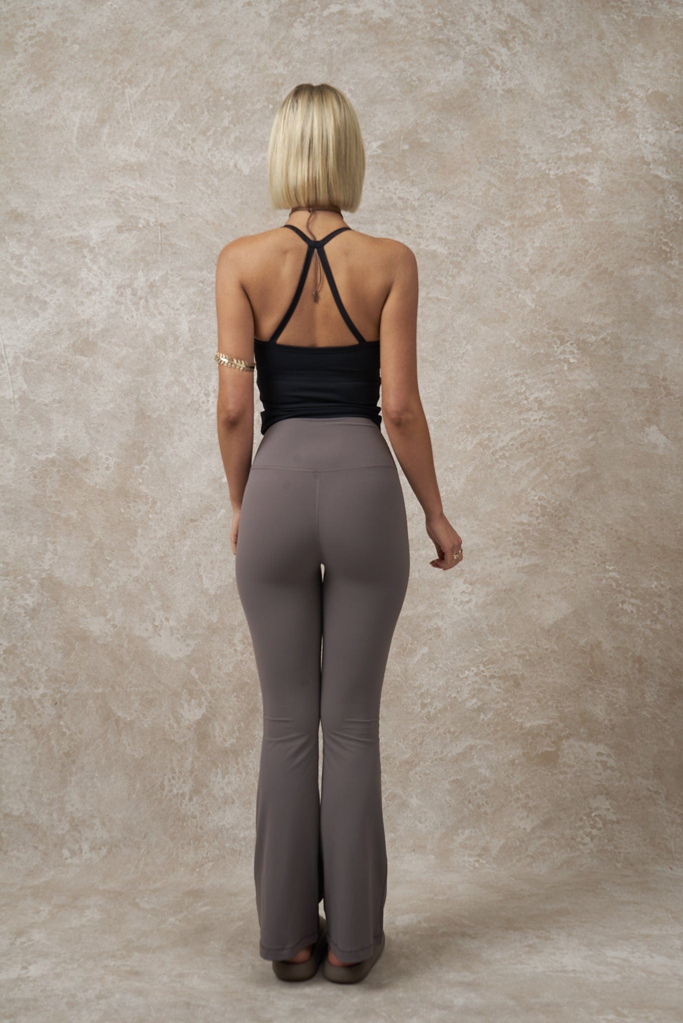 Kaia Yoga Flares - Light Grey - Waev Sports