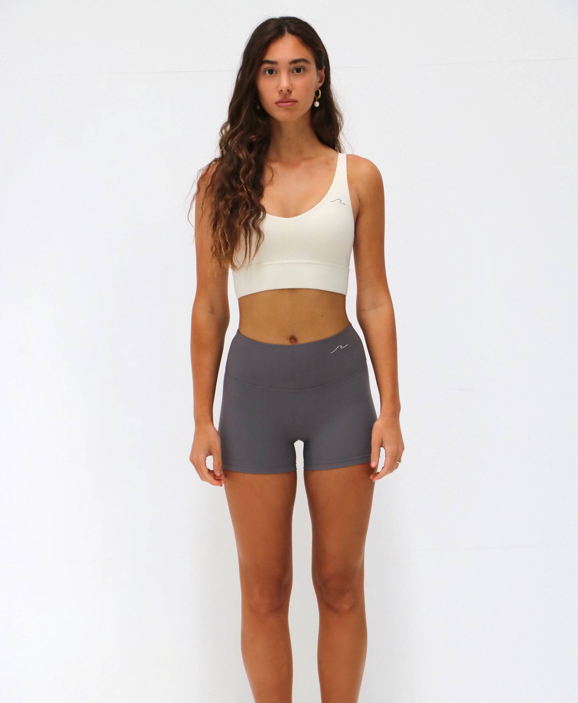 Luna Bike Shorts - Grey - Waev Sports