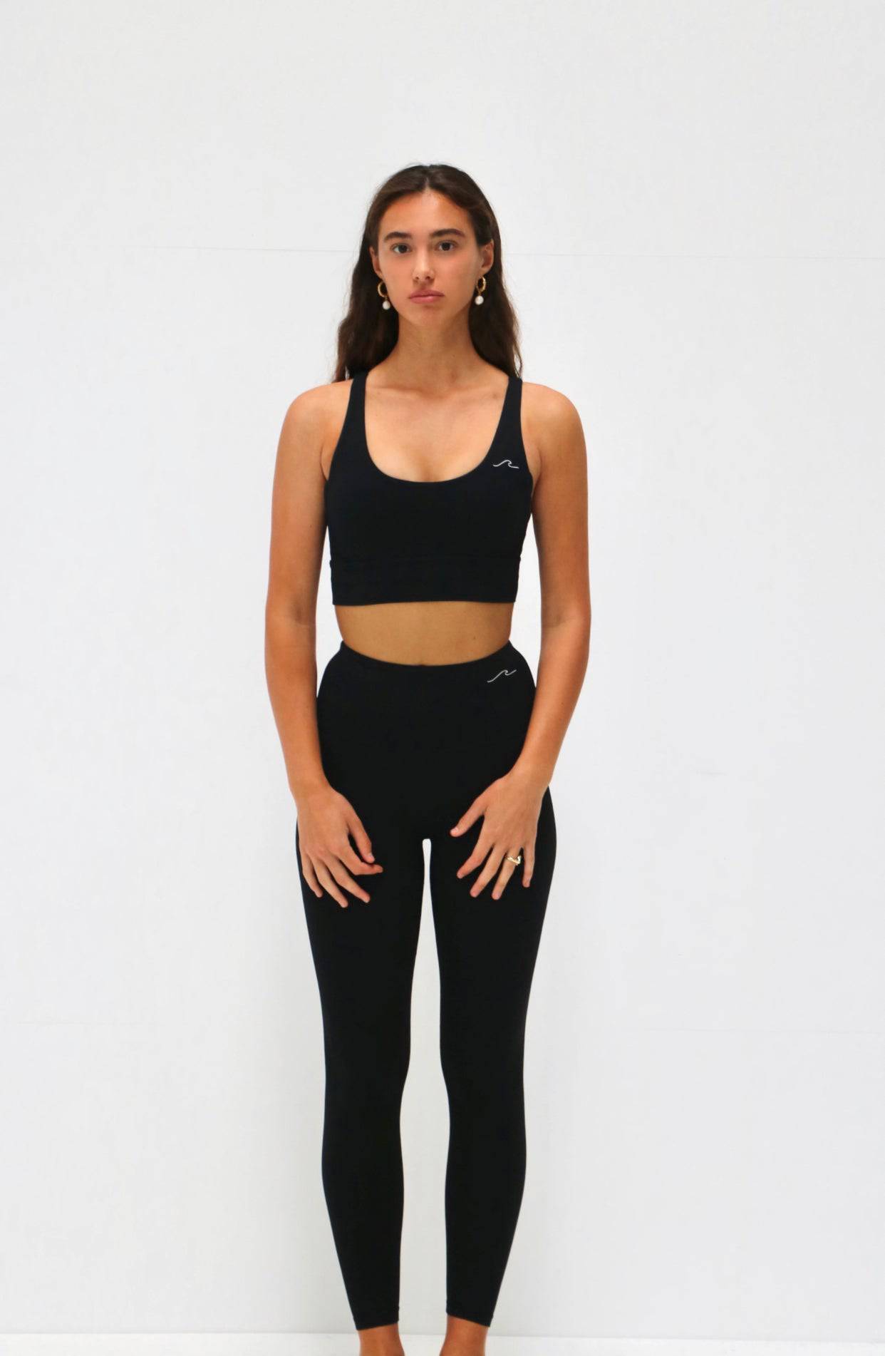 Luna Sports Bra (Black) - Waev Sports