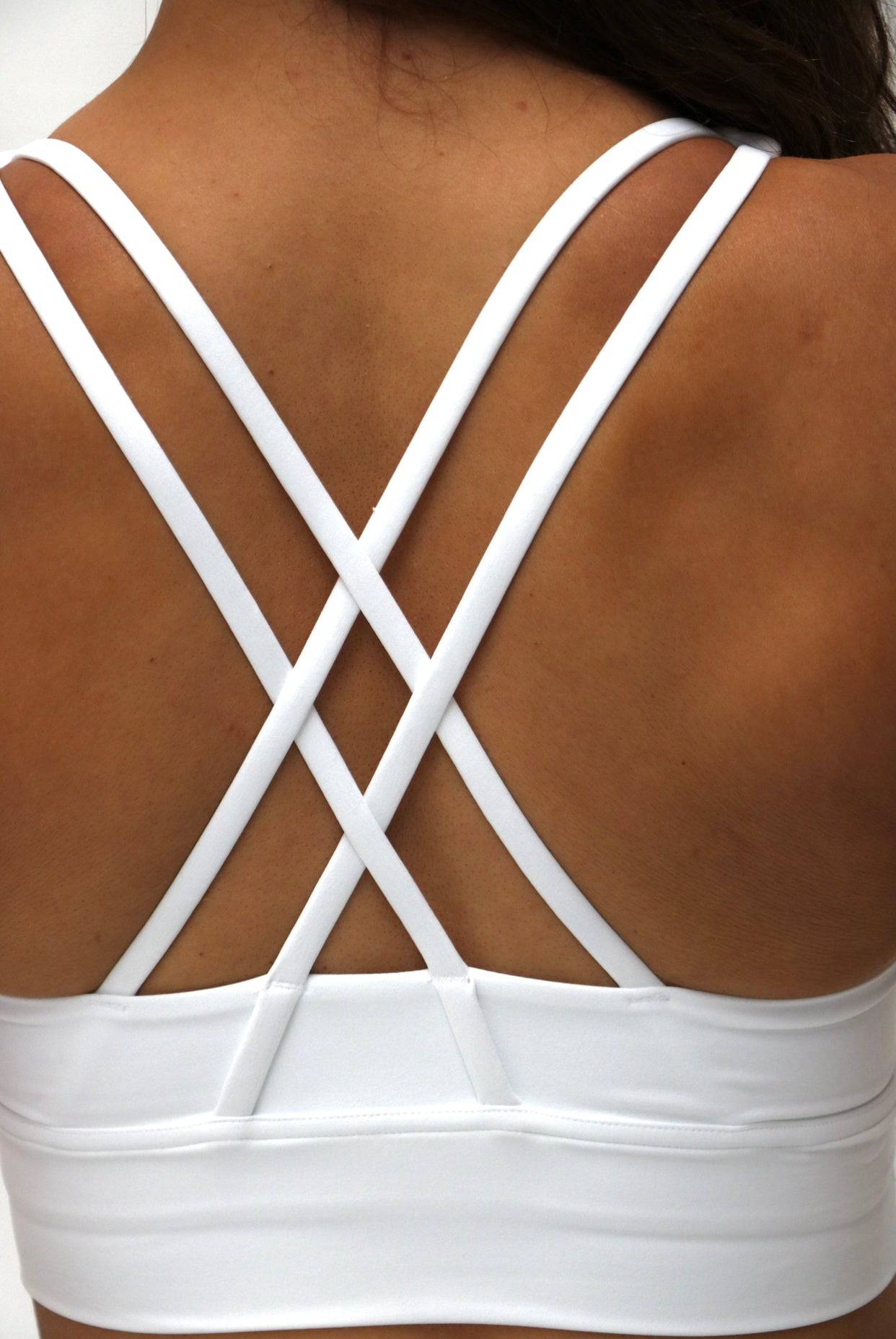 Luna Sports Bra (White) - Waev Sports