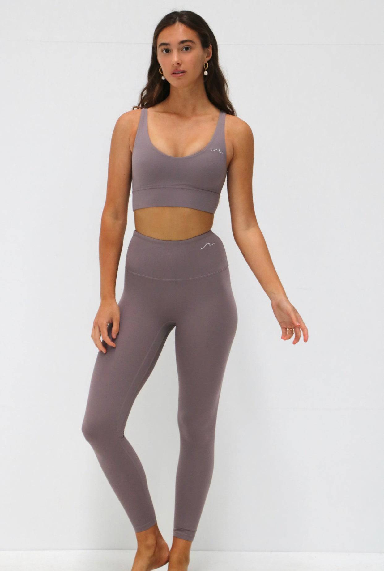 Lola Leggings ~ Dusty Purple - Waev Sports