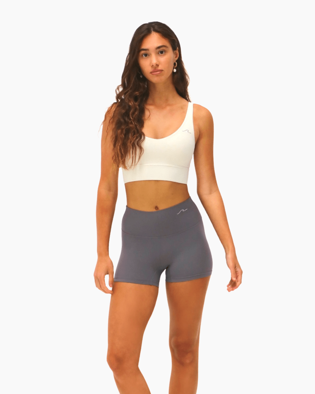 Luna Bike Shorts - Grey - Waev Sports
