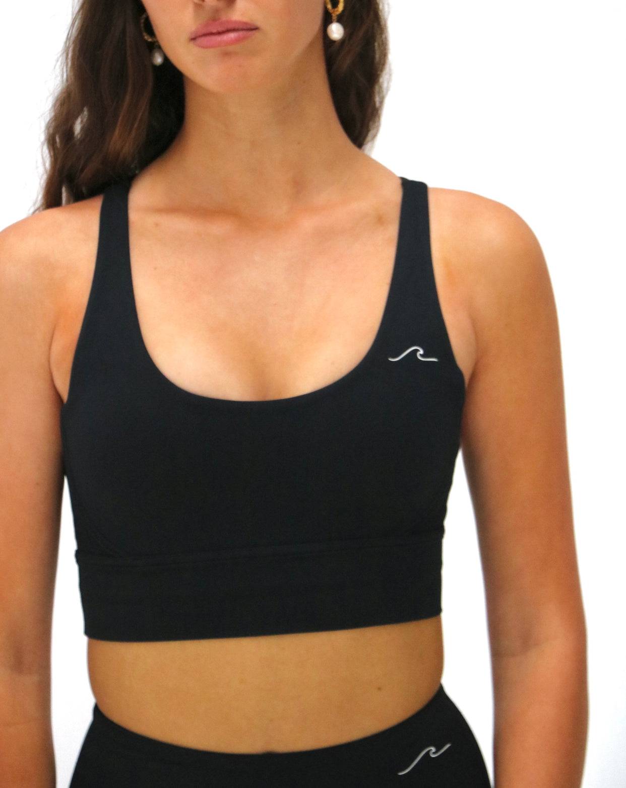 Luna Sports Bra (Black) - Waev Sports