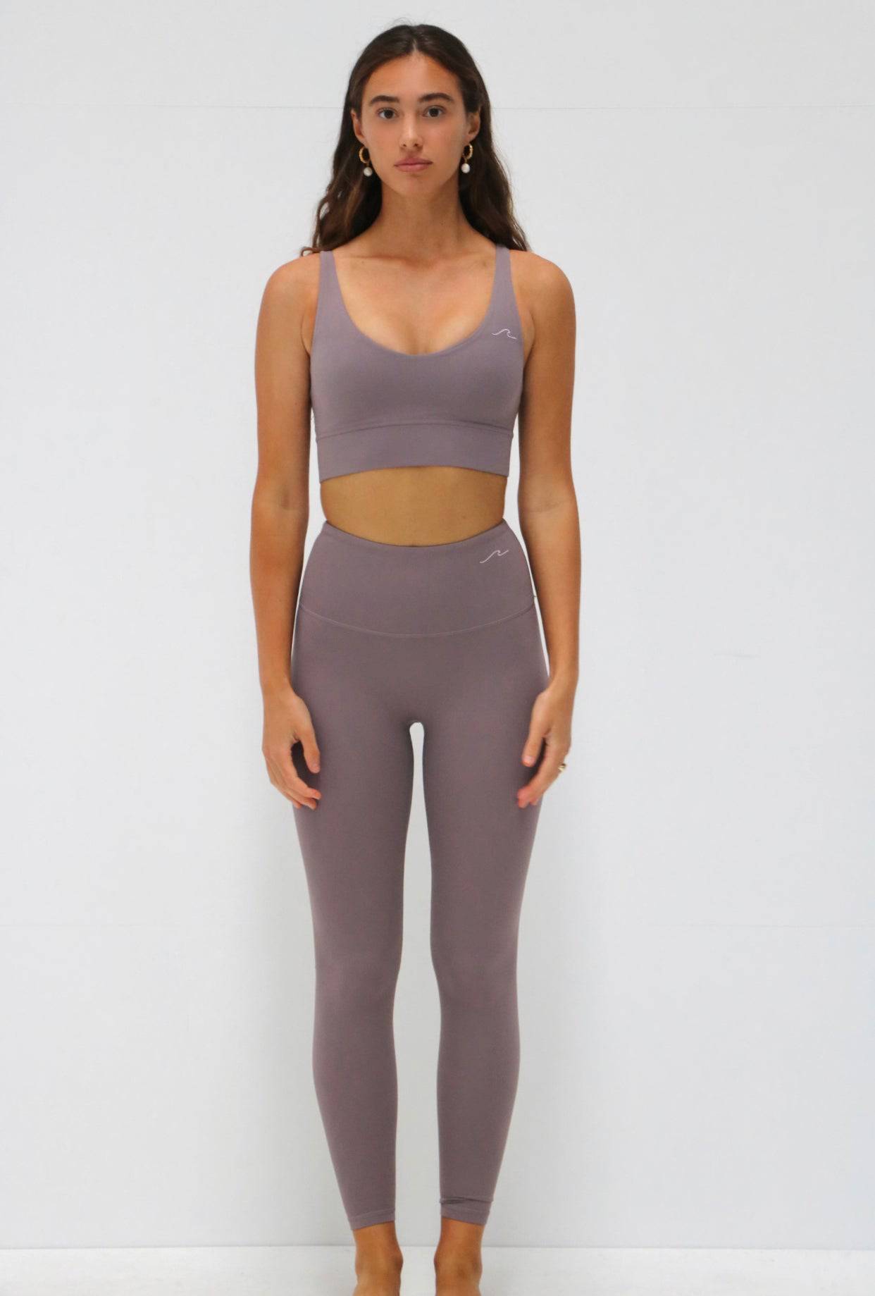 Lola Leggings ~ Dusty Purple - Waev Sports