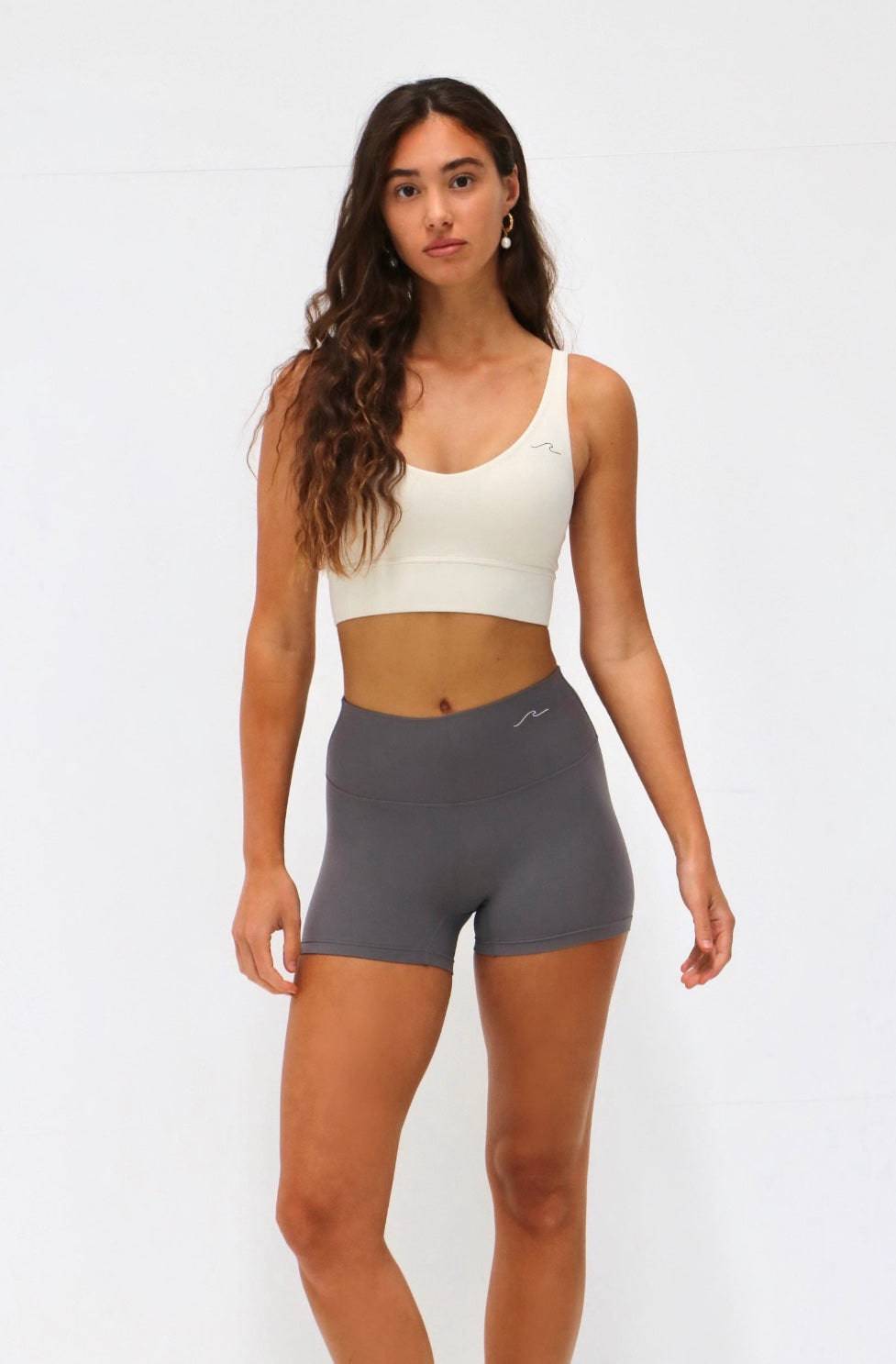 Luna Bike Shorts - Grey - Waev Sports