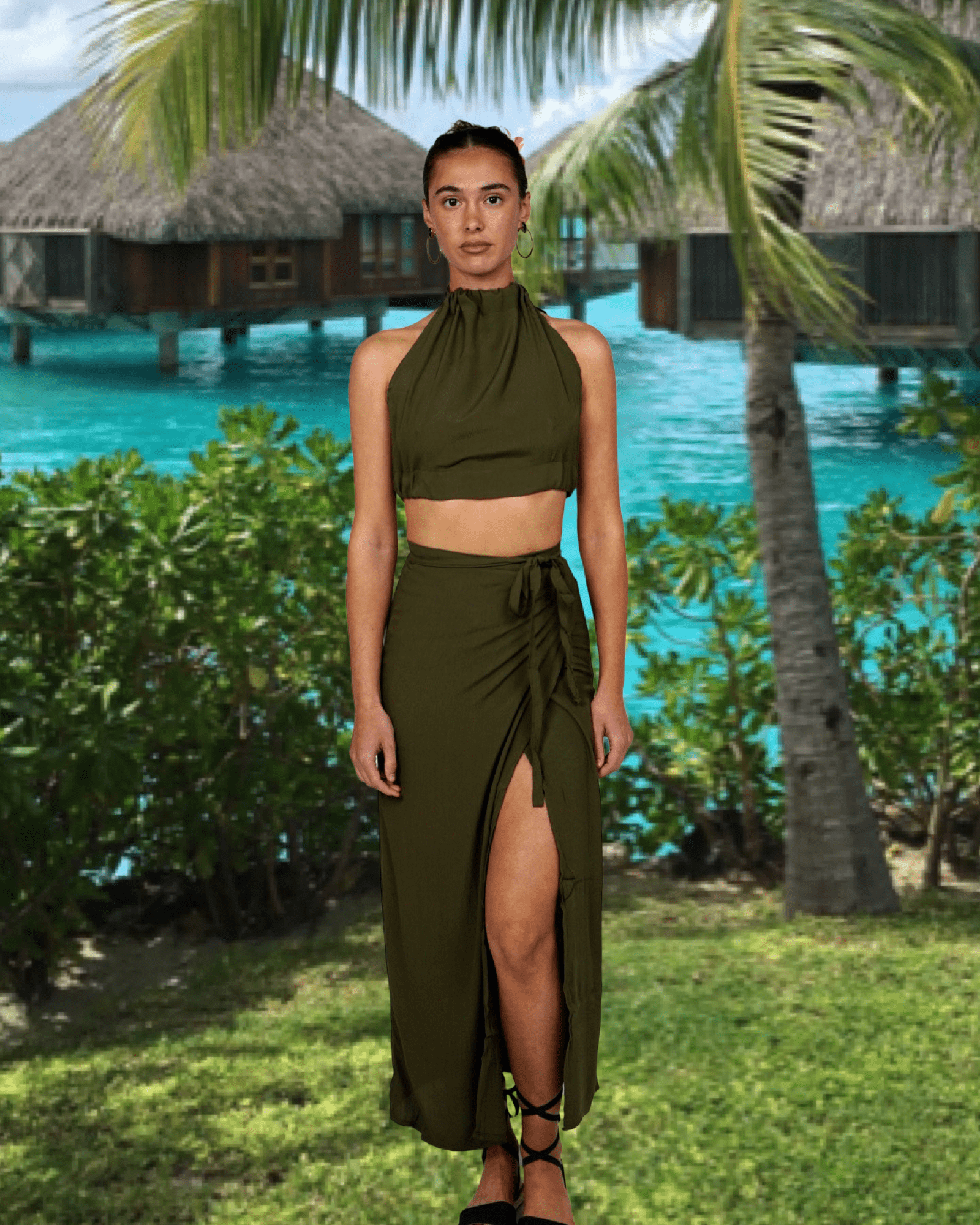 Zahara Top ~ Capulet Olive - Waev Sports