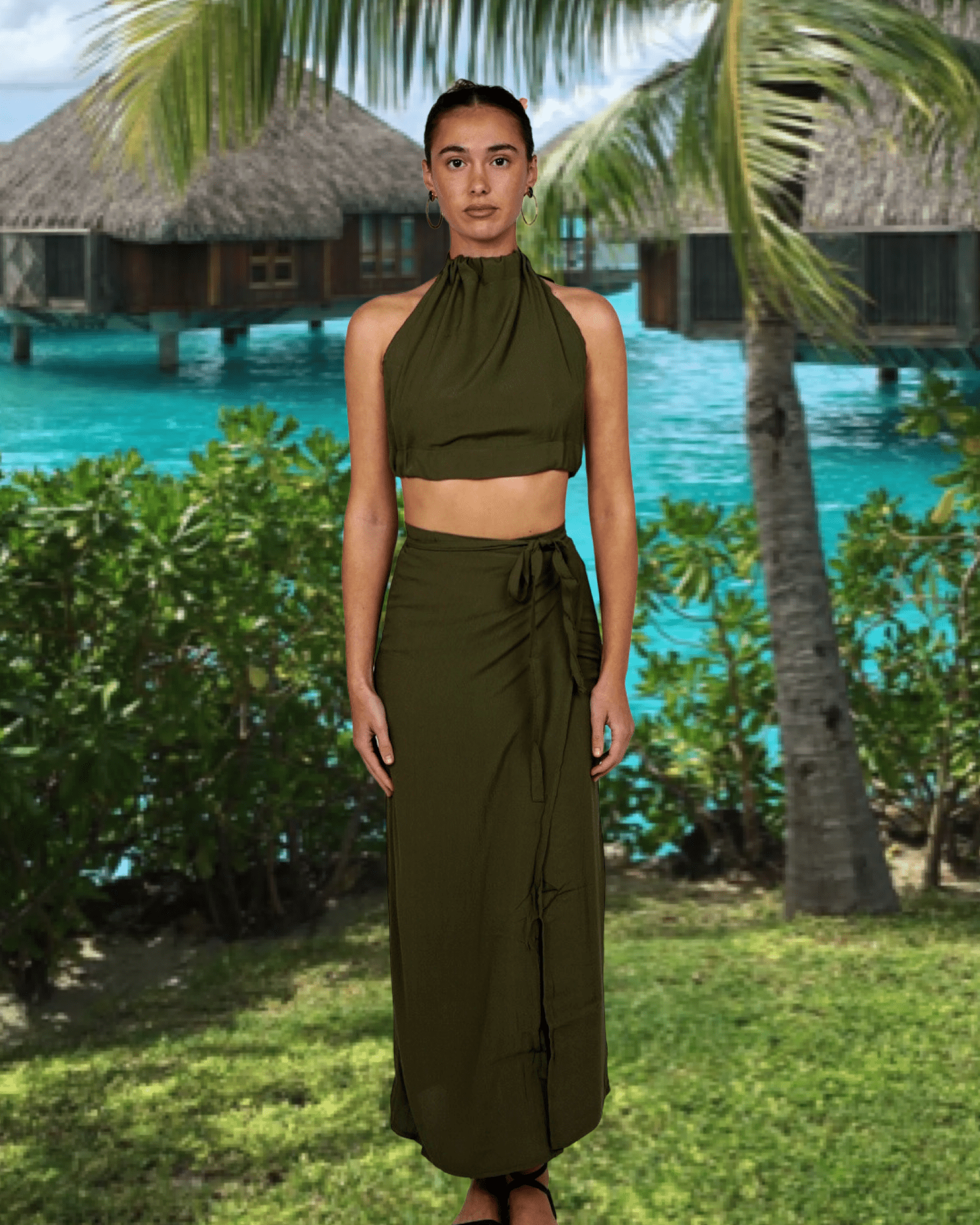 Zahara Top ~ Capulet Olive - Waev Sports