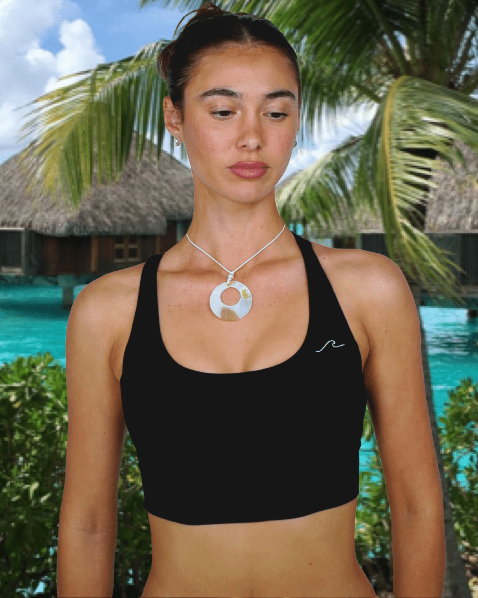 Luna Sports Bra (Black) - Waev Sports