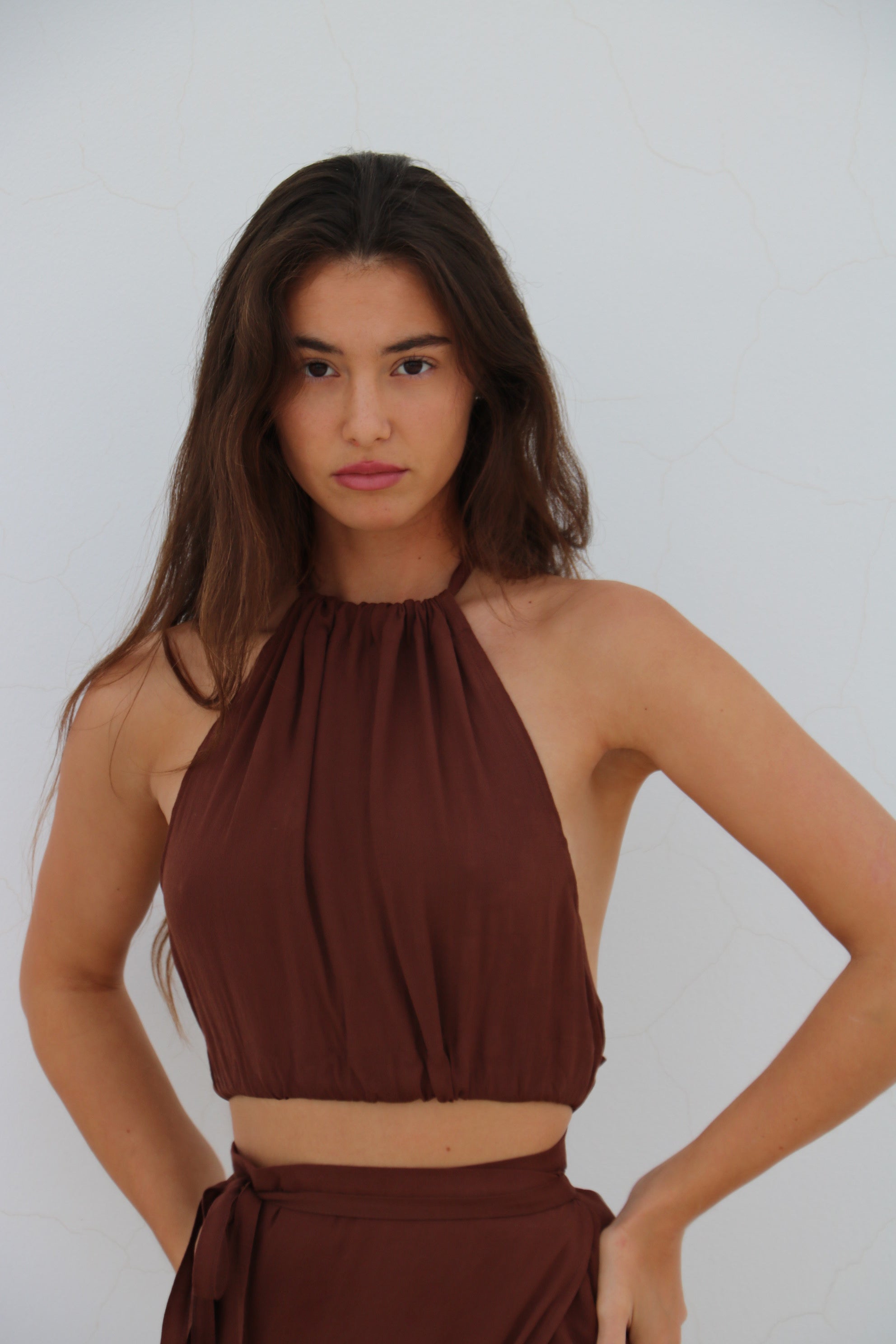 Zahara Top ~ Cocoa Brown