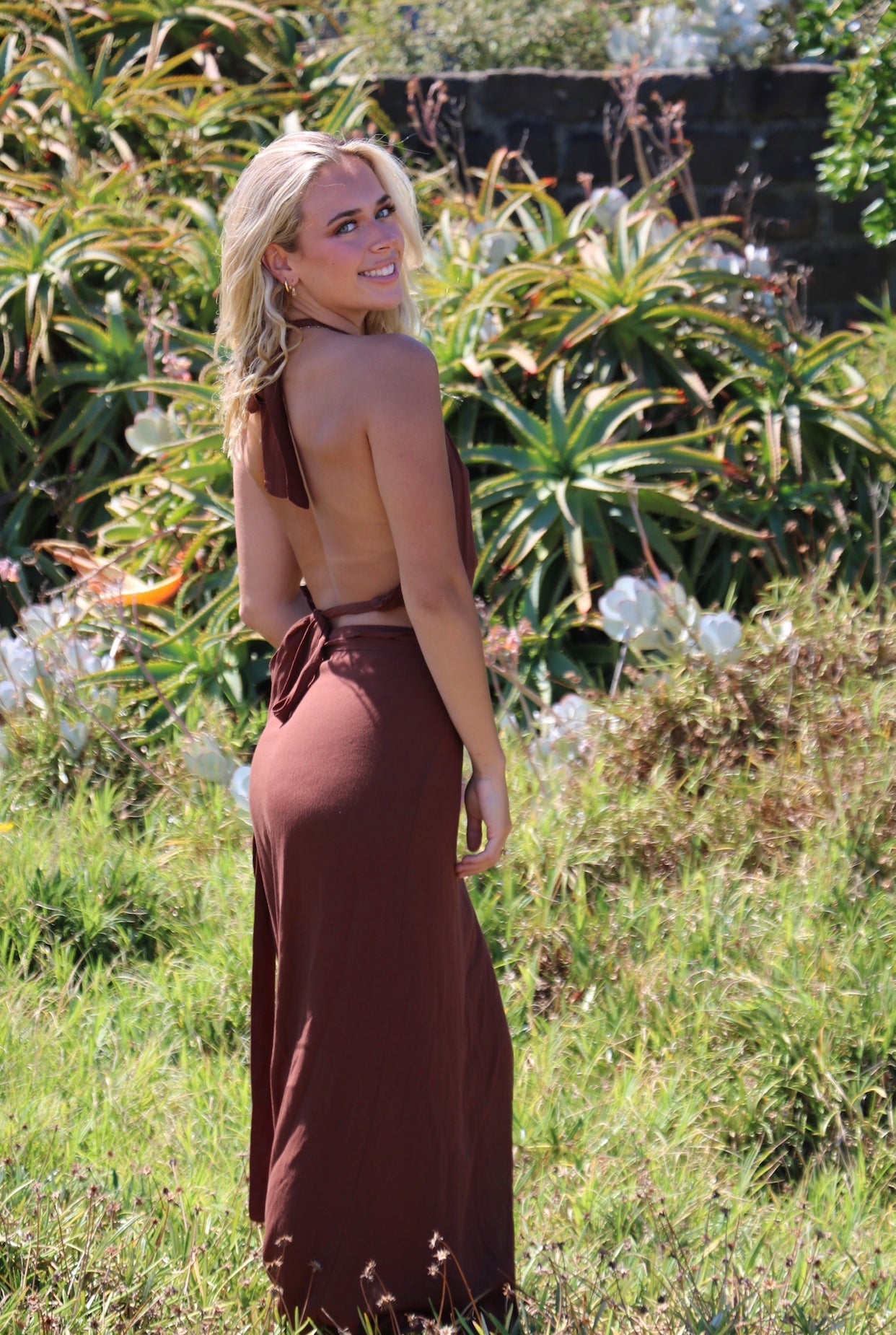 Zahara Skirt ~ Cocoa Brown